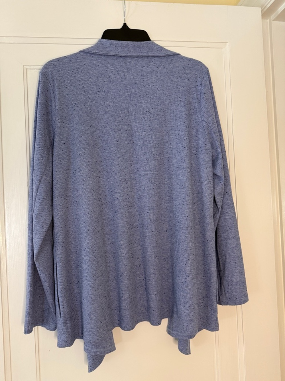 NIC+ZOE XL Blue Open Front Cardigan | Lightweight Draped Knit Layering Sweater - Picture 5 of 5
